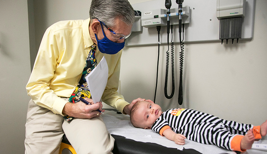 A child receives treatment at Le Bonheur's Dravet Syndrome Center.